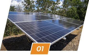 Winged Solar solar panels generating power — generate step